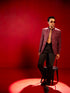 Men's Maroon Sequined Jodhpuri